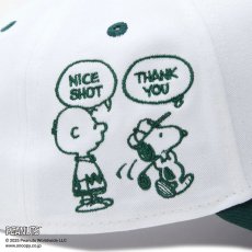 画像11: NEW ERA  【ゴルフ】 9FORTY A-Frame On Par PEANUTS ピーナッツ ボックスロゴ ホワイト ダークグリーンバイザー (11)