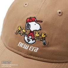 画像2: NEW ERA  【ゴルフ】 9TWENTY ロングバイザー PEANUTS ピーナッツ バイザーロゴ カーキ (2)