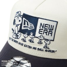 画像3: NEW ERA  【ゴルフ】 9FORTY A-Frame On Par PEANUTS ピーナッツ ボックスロゴ クローム ネイビーバイザー (3)