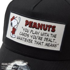 画像3: NEW ERA  【ゴルフ】 9FORTY A-Frame On Par PEANUTS ピーナッツ フロントパッチ ブラック (3)