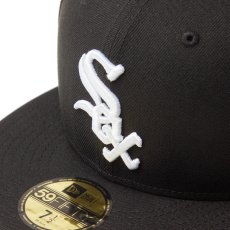 画像6: NEW ERA  59FIFTY MLB Old English シカゴ・ホワイトソックス ブラック (6)