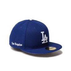 画像1: NEW ERA  59FIFTY MLB Old English ロサンゼルス・ドジャース ダークロイヤル (1)