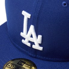 画像6: NEW ERA  59FIFTY MLB Old English ロサンゼルス・ドジャース ダークロイヤル (6)