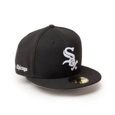 画像1: NEW ERA  59FIFTY MLB Old English シカゴ・ホワイトソックス ブラック (1)