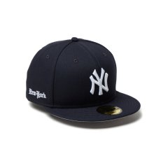 画像1: NEW ERA  59FIFTY MLB Old English ニューヨーク・ヤンキース ネイビー (1)