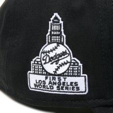 画像7: NEW ERA  9FORTY A-Frame MLB Black & White ロサンゼルス・ドジャース クーパーズタウン ブラック (7)