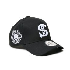 画像1: NEW ERA  9FORTY A-Frame MLB Black & White シカゴ・ホワイトソックス クーパーズタウン ブラック (1)