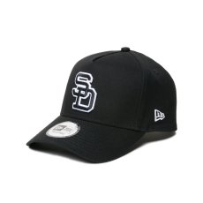 画像3: NEW ERA  9FORTY A-Frame MLB Black & White サンディエゴ・パドレス クーパーズタウン ブラック (3)