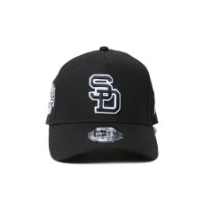 画像2: NEW ERA  9FORTY A-Frame MLB Black & White サンディエゴ・パドレス クーパーズタウン ブラック (2)