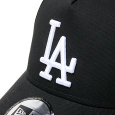 画像6: NEW ERA  9FORTY A-Frame MLB Black & White ロサンゼルス・ドジャース クーパーズタウン ブラック (6)