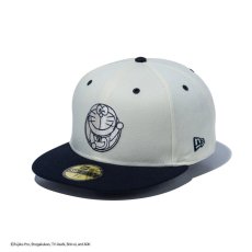 画像1: NEW ERA  59FIFTY ドラえもん ドローイング クロームホワイト / ネイビー (1)