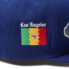 画像9: NEW ERA  59FIFTY MLB Allover ロサンゼルス・ドジャース ダークロイヤル (9)