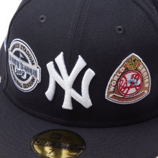 画像7: NEW ERA  59FIFTY MLB Allover ニューヨーク・ヤンキース ネイビー (7)