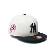 画像1: NEW ERA  59FIFTY MLB Cooperstown 2-Tone ニューヨーク・ヤンキース クローム/ネイビー (1)