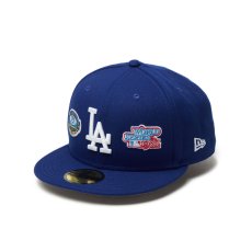 画像4: NEW ERA  59FIFTY MLB Allover ロサンゼルス・ドジャース ダークロイヤル (4)