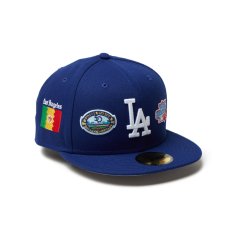 画像2: NEW ERA  59FIFTY MLB Allover ロサンゼルス・ドジャース ダークロイヤル (2)