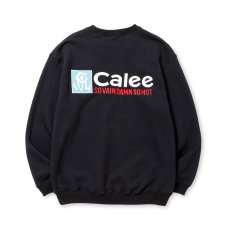 画像2: CALEE  CAL NT LOGO CREW NECK SW ＜NATURALLY PAINT DESIGN＞ (2)