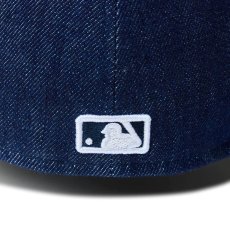 画像7: NEW ERA  59FIFTY MLB Denim 2-Tone ニューヨーク・ヤンキース インディゴデニム ネイビーバイザー (7)