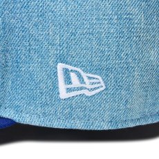 画像4: NEW ERA  59FIFTY MLB Denim 2-Tone ロサンゼルス・ドジャース ウォッシュドデニム ダークロイヤルバイザー (4)