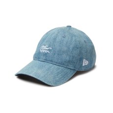 画像1: NEW ERA  9TWENTY Denim Handwritten Logo ウォッシュドデニム (1)