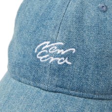 画像5: NEW ERA  9TWENTY Denim Handwritten Logo ウォッシュドデニム (5)