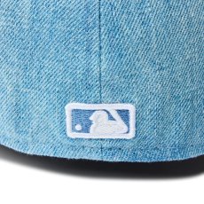 画像7: NEW ERA  59FIFTY MLB Denim 2-Tone ロサンゼルス・ドジャース ウォッシュドデニム ダークロイヤルバイザー (7)