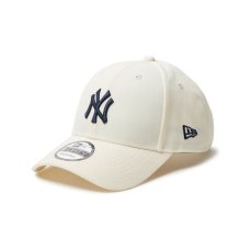 画像1: NEW ERA  9FORTY MLB Woven Label ニューヨーク・ヤンキース クロームホワイト (1)