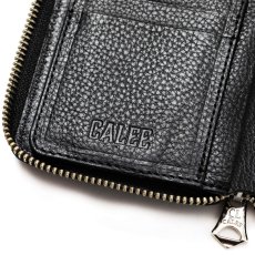 画像6: CALEE  ROUND ZIP LEATHER SHORT WALLET (6)