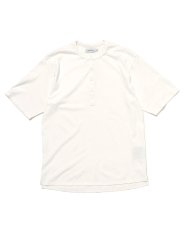 画像1: nonnative  DWELLER S/S HENLEY NECK TEE COTTON JERSEY OVERDYED (1)