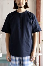 画像3: nonnative  DWELLER S/S HENLEY NECK TEE COTTON JERSEY OVERDYED (3)