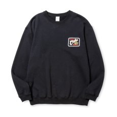 画像1: CALEE  SNAKE LOGO WAPPEN CREW NECK SW (1)