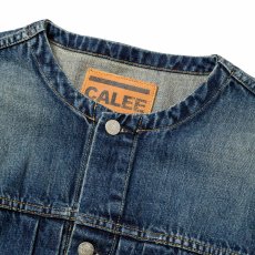 画像3: CALEE  1ST TYPE NO COLLAR DENIM JACKET ＜USED＞ (3)