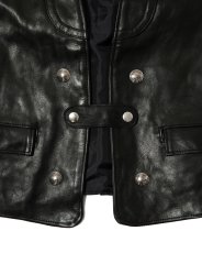 画像2: MASSES  HORSE LEATHER VEST VINTAGE (2)