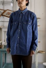 画像4: MASSES  DENIM SHIRT H.WASH (4)