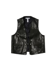 画像1: MASSES  HORSE LEATHER VEST VINTAGE (1)