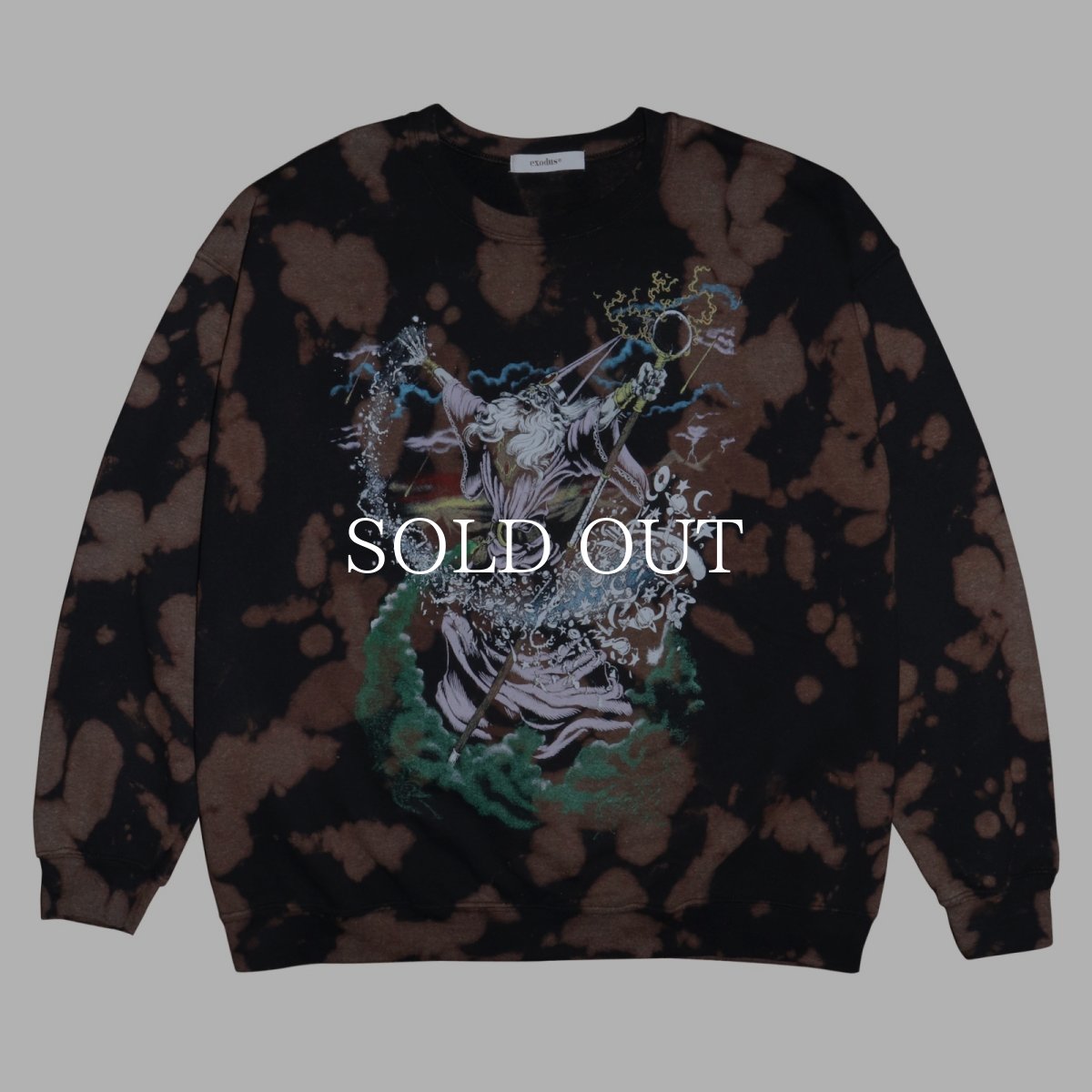 画像1: exodus  WIZARD TIE DYE SWEAT SHIRT (1)