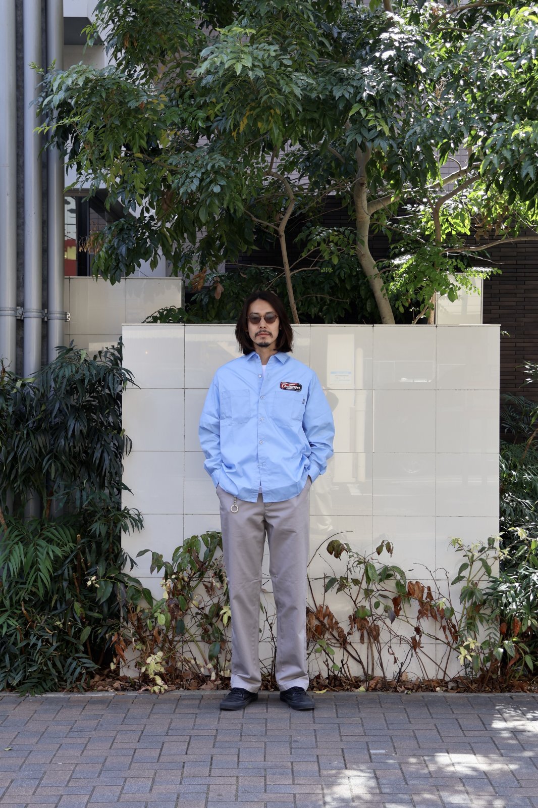 【CHALLENGER】 L/S PATCHED WORK SHIRT