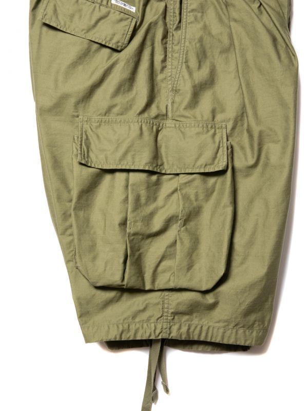 COOTIE Back Satin Error Fit Cargo Easy Shorts (Olive) CTE-21S110