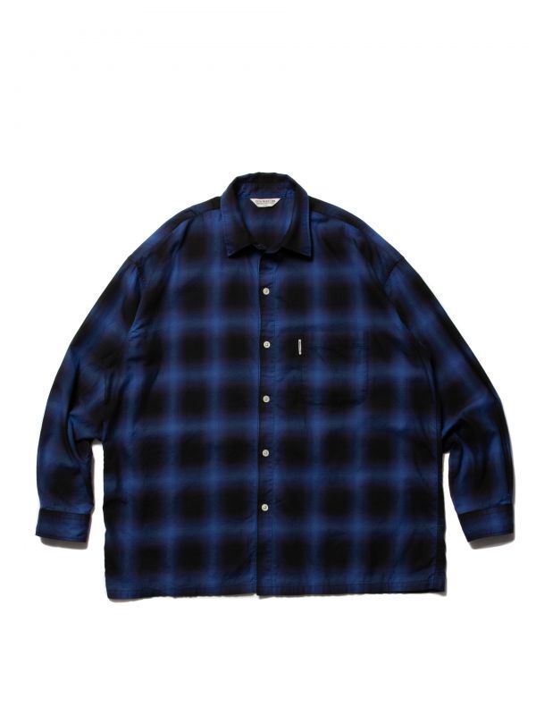 在庫有り お買い得 新品サイズS cootie R/C OMBRE CHECK L/S SHIRT