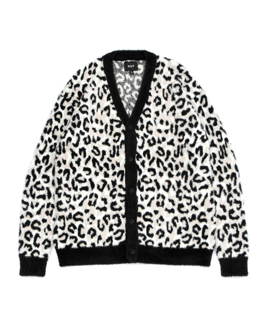 ハフ HUF LEOPARD CARDIGAN レオパード カーディガン 国内外の人気