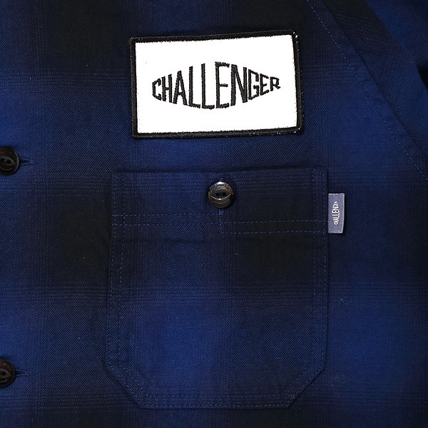 CHALLENGER L/S CHECK WORK SHIRT (NAVY) CLG-SH021-007 公式通販