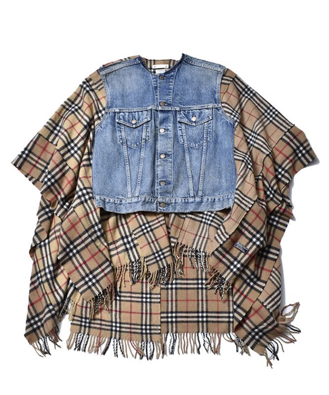 OLDPARK×MINEDENIM FlannelDenimCoachJKT-