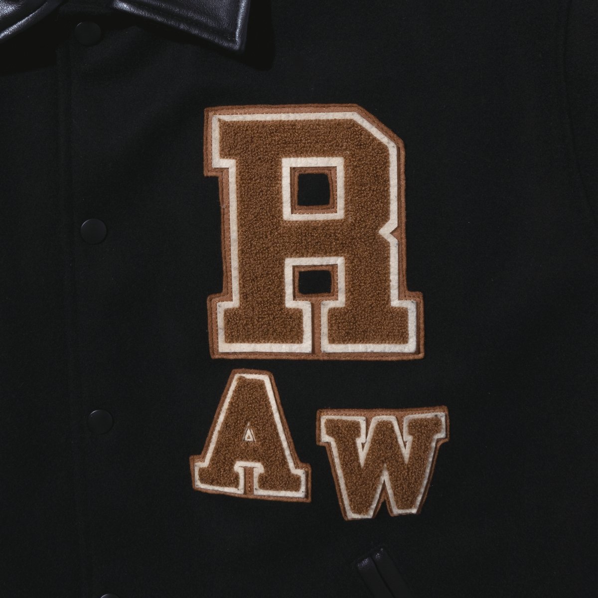 INTERBREED RAW x INTERBREED “RAW Varsity Jacket” (Black) IB21AW-31