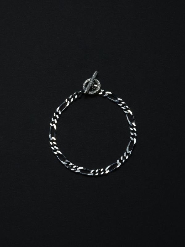 ANTIDOTE BUYERS CLUB Figaro Wide Chain Bracelet (L) (Silver) RX