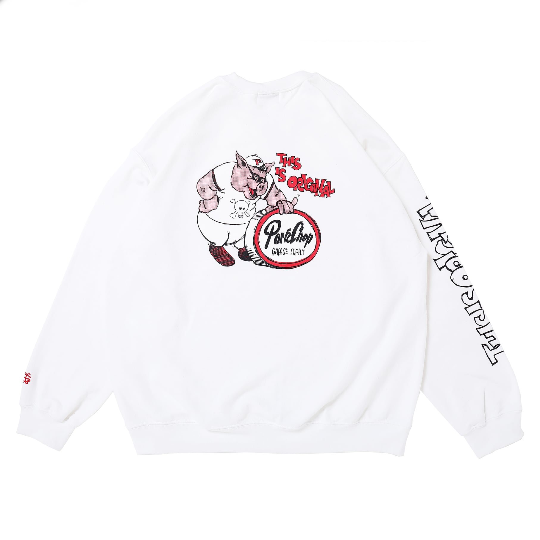 PORKCHOP GARAGE SUPPLY THIS IS ORIGINAL SWEAT (WHITE) p0163 公式通販