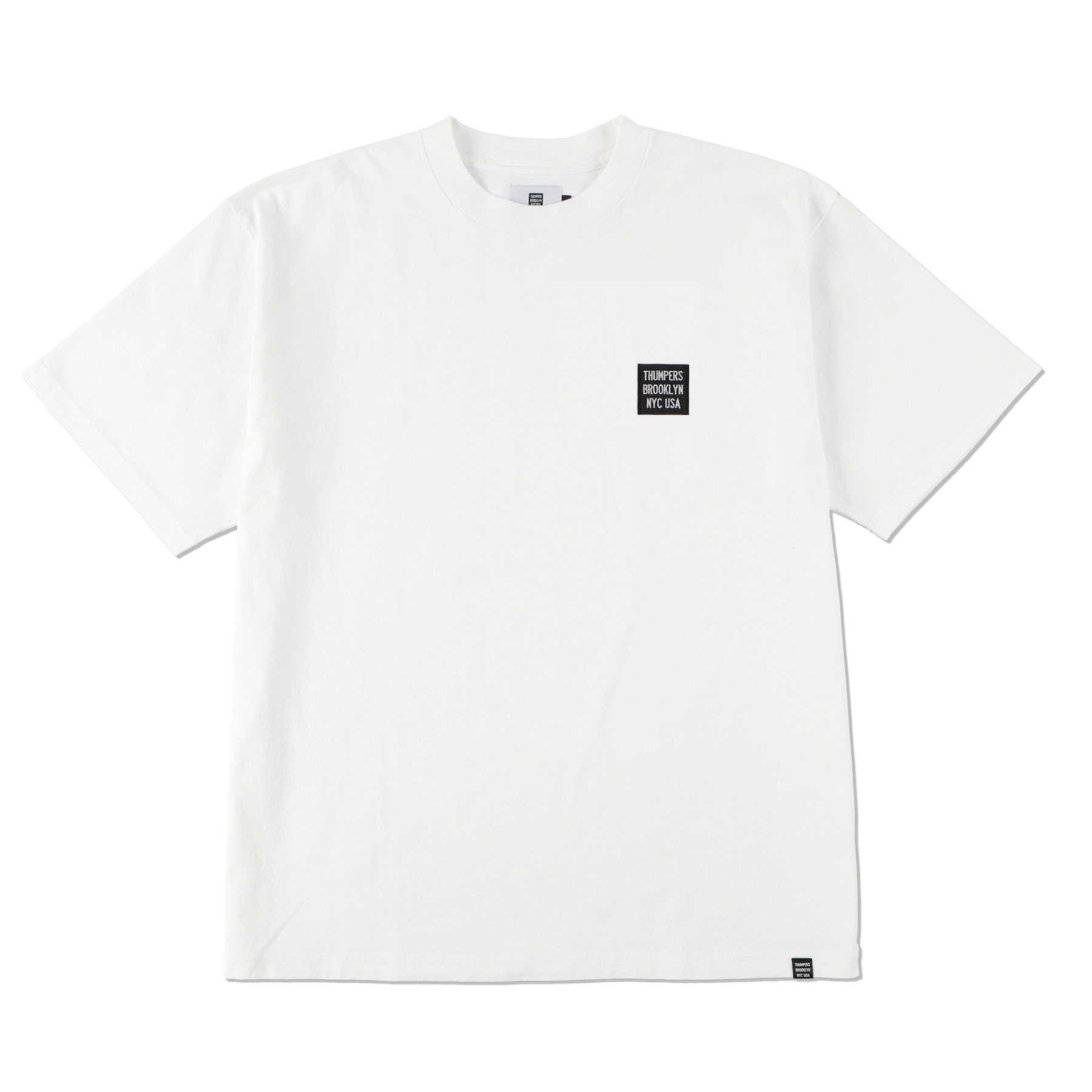 THUMPERS サンパーズ BOX LOGO L S TEE WHITE - Tシャツ