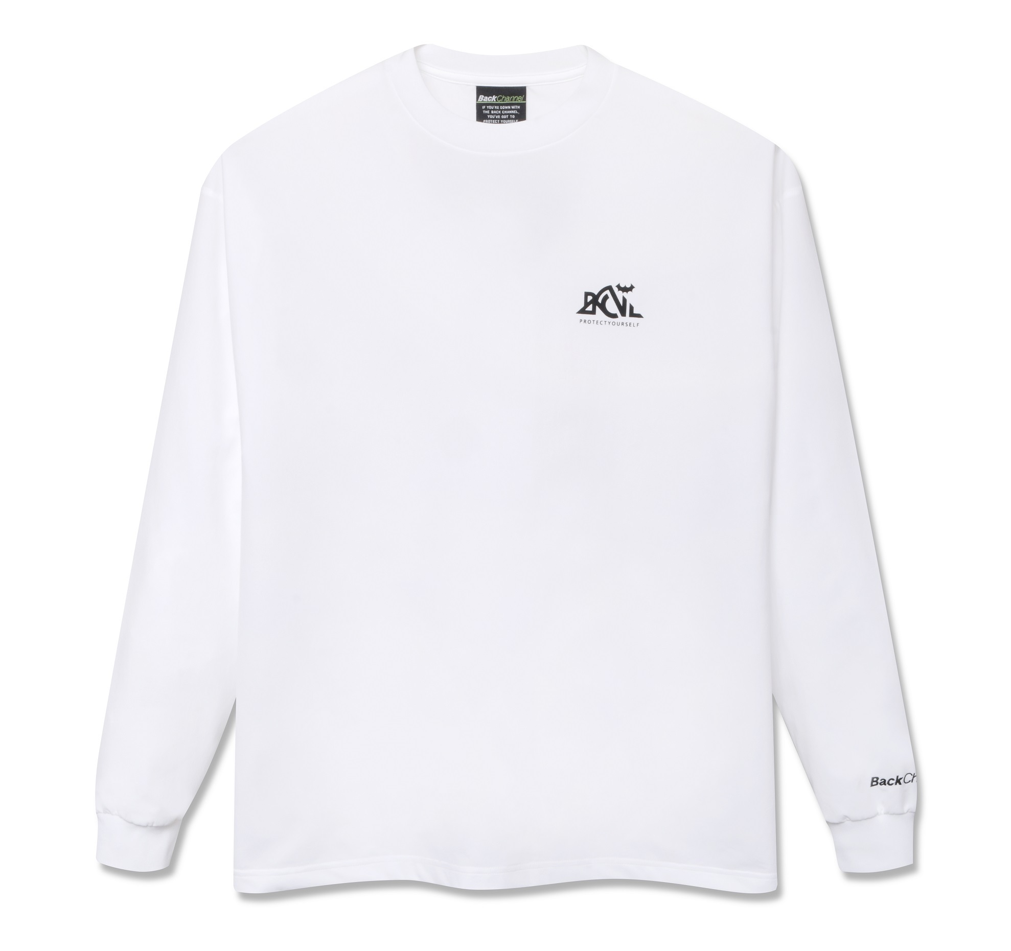 Back Channel OUTDOOR LOGO STRETCH LONG SLEEVE T (WHITE) 2322207