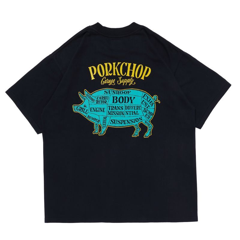 PORKCHOP GARAGE SUPPLY PORK BACK TEE (BLACK) p0192 公式通販