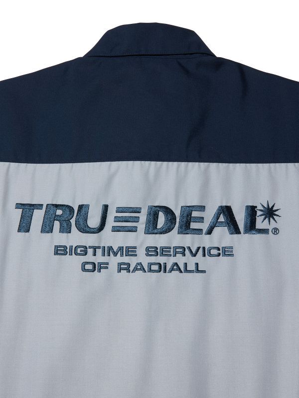 RADIALL TRUE DEAL-REGULAR COLLARED SHIRT L/S (Light Gray) RAD-22AW