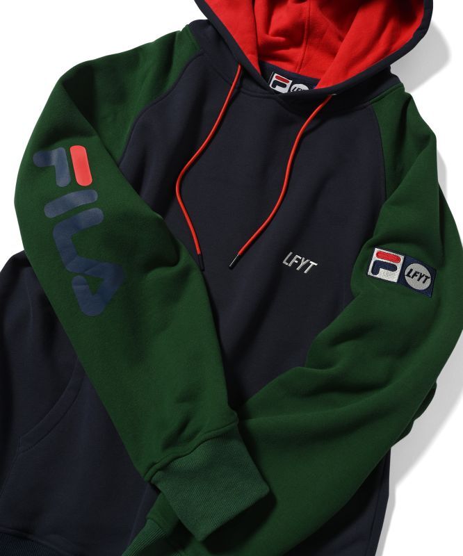 LFYT LFYT FILA COLOR BLOCK HOODIE NAVY LA220501